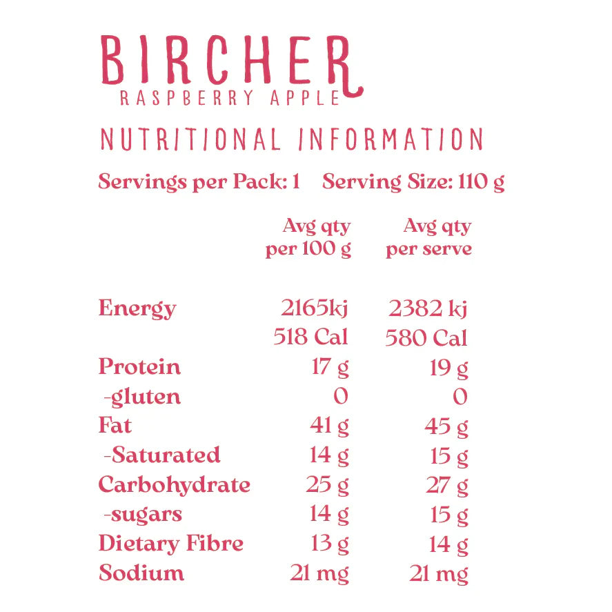 DIY Bircher Mix | Raspberry Apple