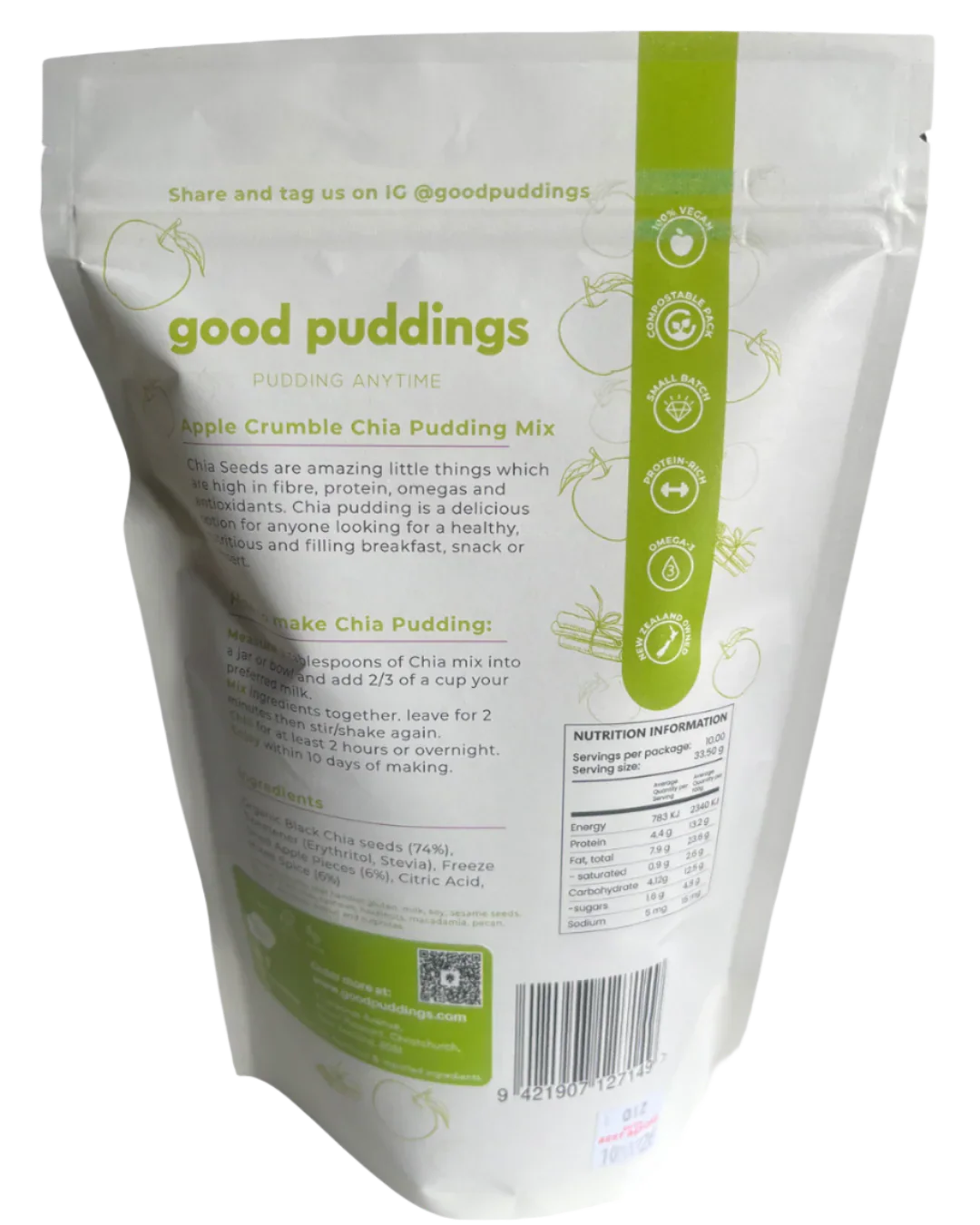 DIY Chia Pudding Mix | Apple Crumble