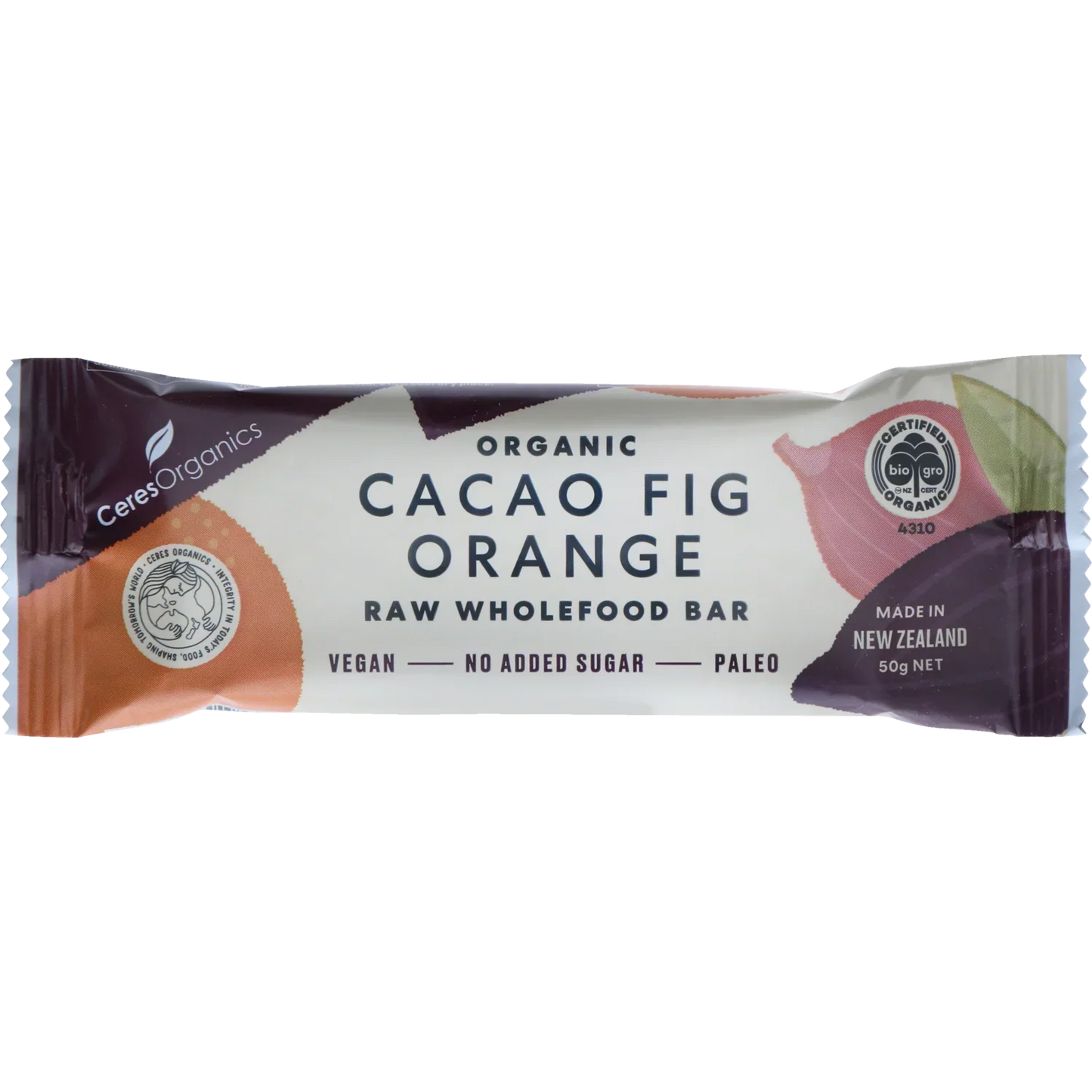 Raw Wholefood Bar | Cacao Fig Orange