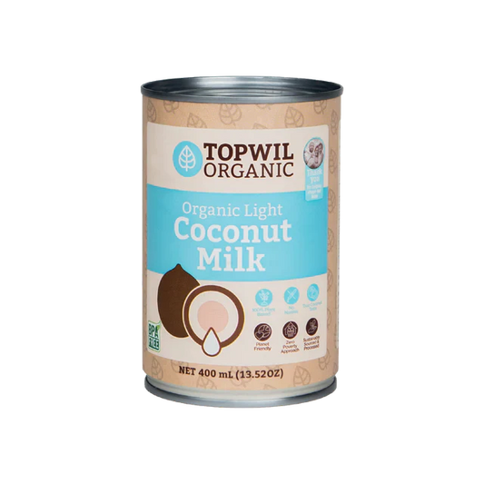 Topwil Organic Light Coconut Milk  400ml – 6 Pack