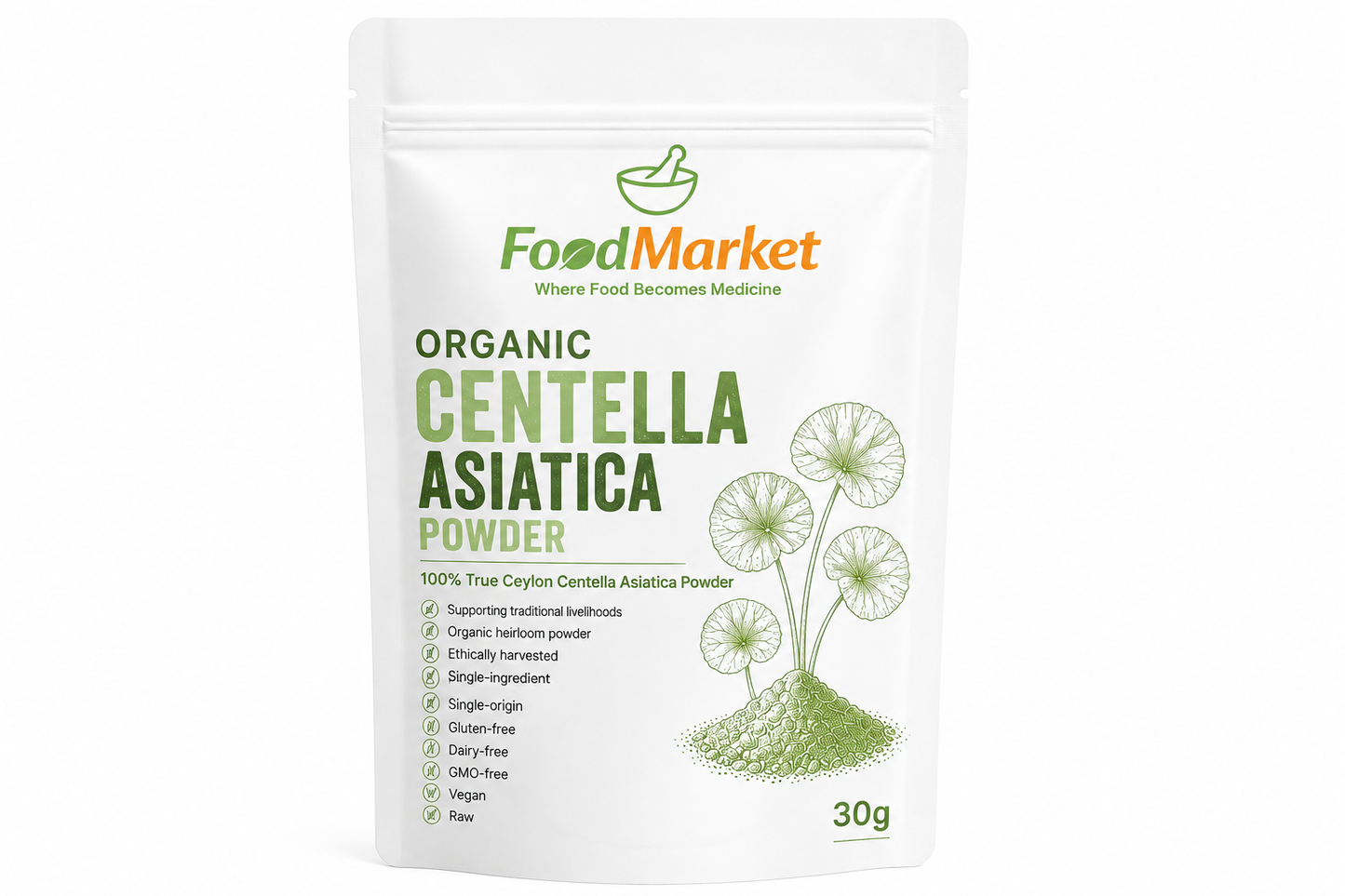 HEIRLOOM Organic Centella Asiatica Powder (Gotu Kola) – True Ceylon Origin