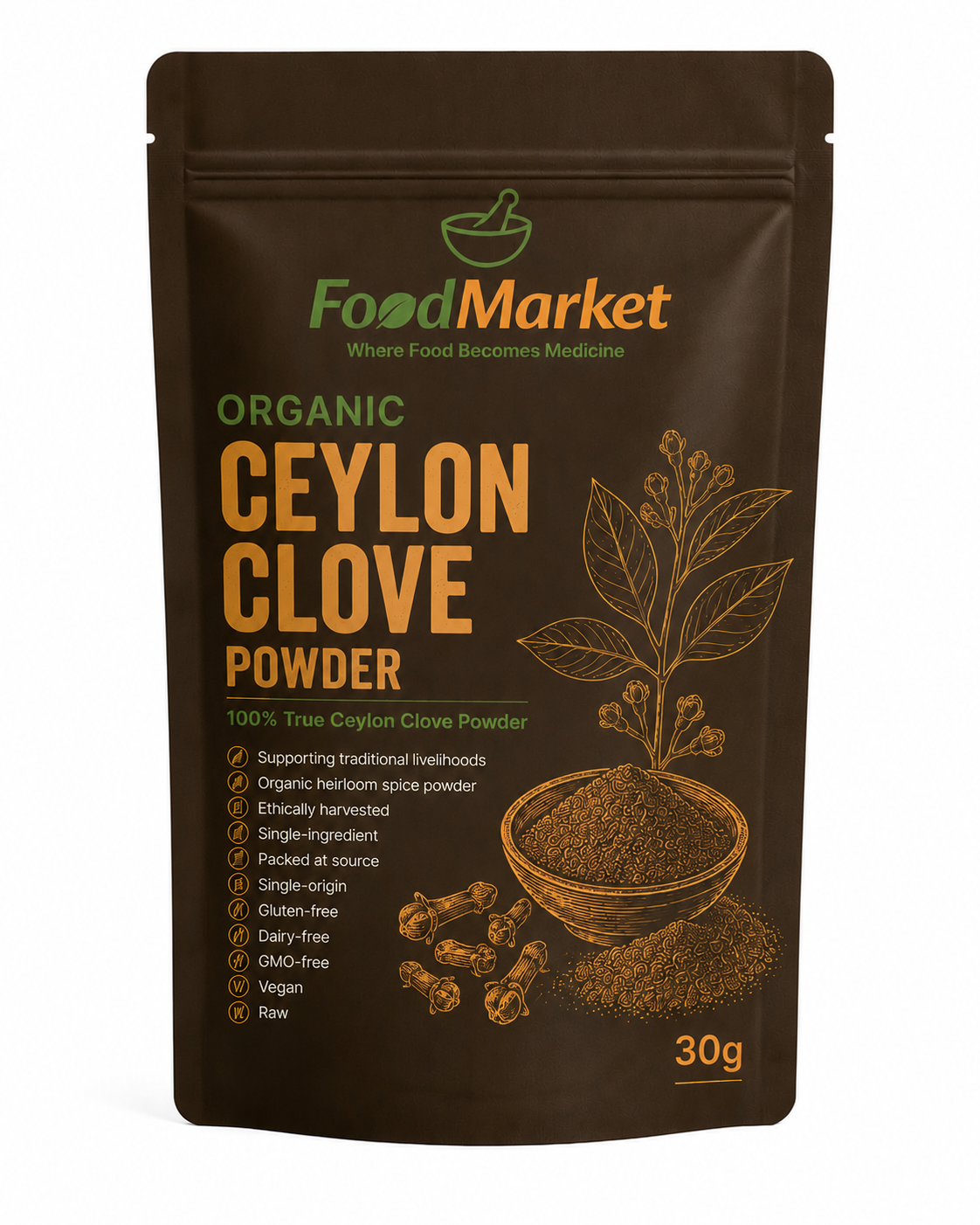 Organic Ceylon Clove Powder (Sri Lankan Origin)