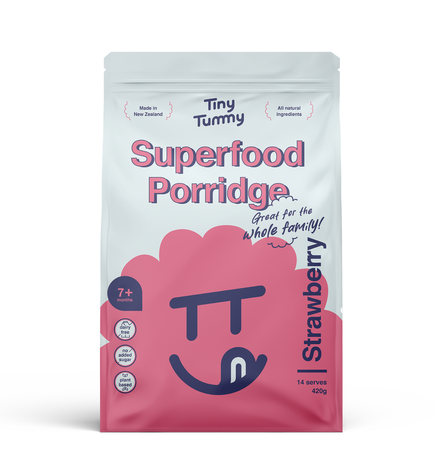 DIY Superfood Porridge Mix | Strawberry