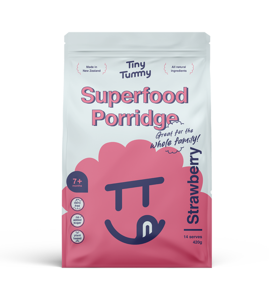 DIY Superfood Porridge Mix | Strawberry
