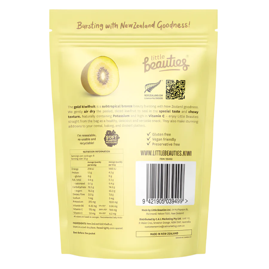 Freeze-Dried Fruit | Chewy Gold Kiwifruit Slices