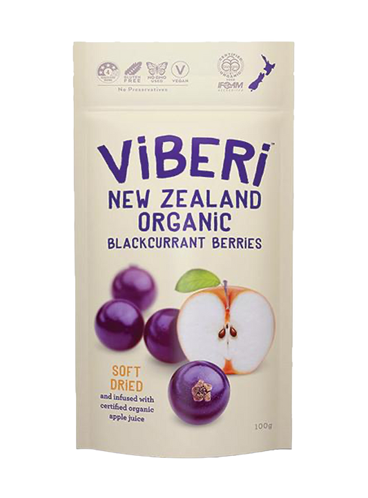 Soft Dried Organic Blackcurrants 100g
